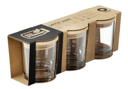 Pojemniki szklane na przyprawy ECO 200ml - 3 sztuki