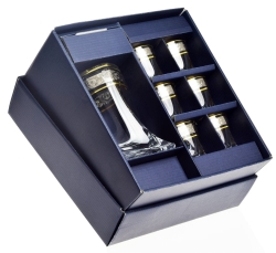 Komplet do wódki Bohemia ZŁOTO PLATYNA 6+1