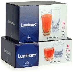 Luminarc IMPERATOR szklanki niskie + wysokie | 300+330ml | 12 szt.