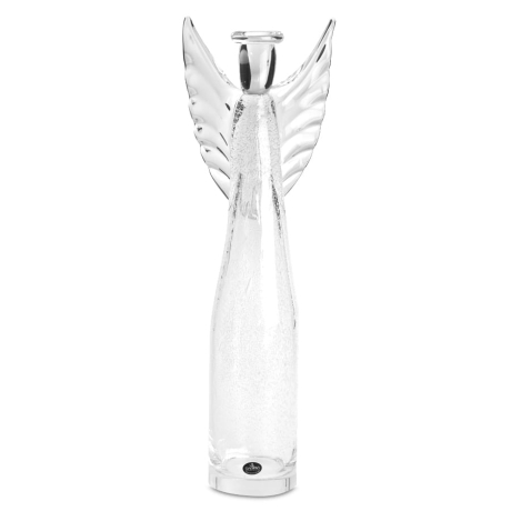 Przejdź do produktu HUTA SABINA Rzeźba szklana anioł bezbarwny 52cm
