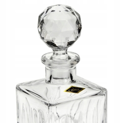 Kryształowy zestaw do whisky Bohemia DIPLOMAT 6+1 w skrzynce z GRAWEREM