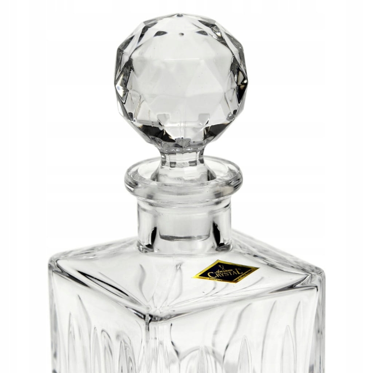 Kryształowy zestaw do whisky Bohemia DIPLOMAT 6+1 w skrzynce z GRAWEREM