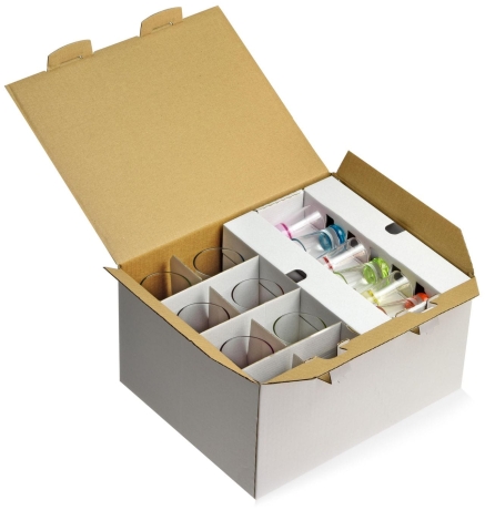 Przejdź do produktu KOLOROWE 18el szklanki + kieliszki - komplet w białym pudełku