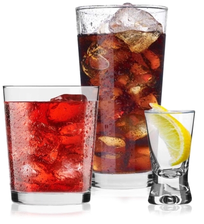 Przejdź do produktu KROSNO Pure 18el szklanki + kieliszki - komplet w białym pudełku