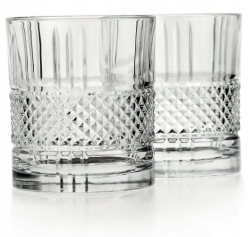 Kryształowe szklanki do whisky Bohemia ELEGANTE 340ml w skrzynce z GRAWEREM
