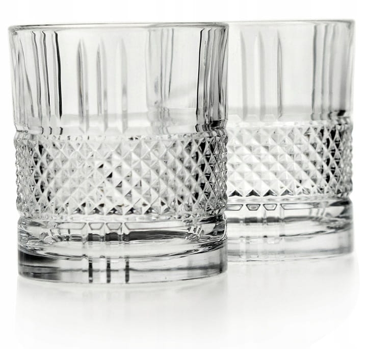 Kryształowe szklanki do whisky Bohemia ELEGANTE 340ml w skrzynce z GRAWEREM