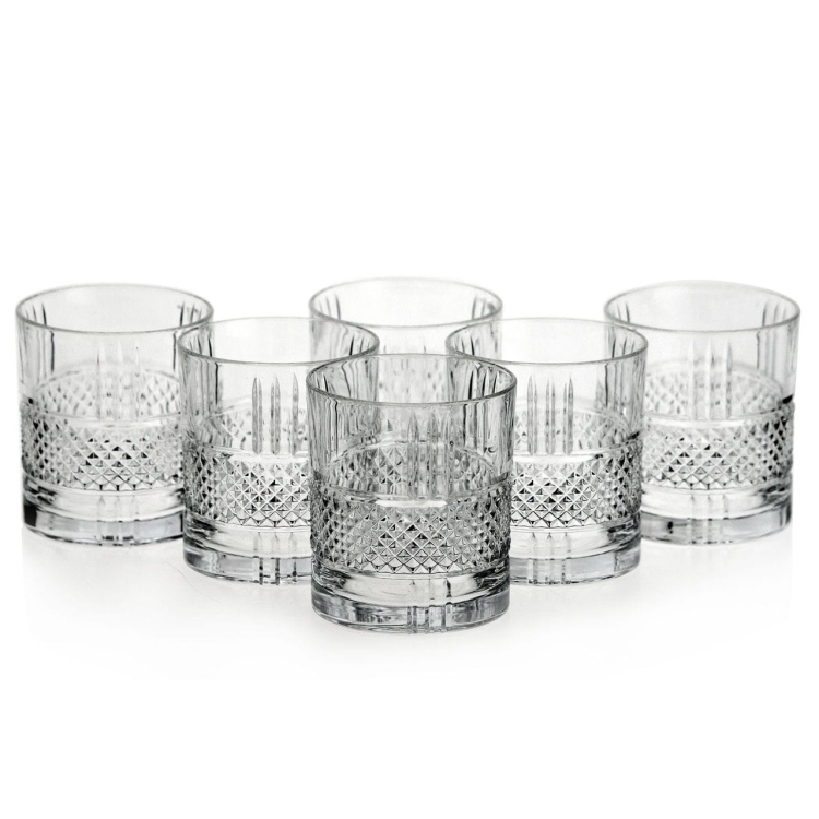 Kryształowe szklanki do whisky Bohemia ELEGANTE 340ml w skrzynce z GRAWEREM