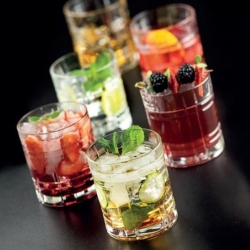 Kryształowe szklanki do whisky Bohemia SEMPRE 340ml w skrzynce z GRAWEREM