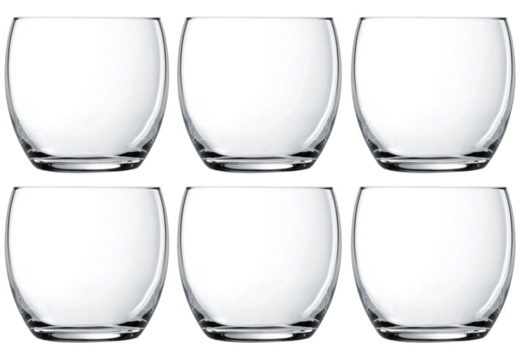 LUMINARC Versailles szklanki do whisky soku wody 350ml