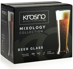 KROSNO Mixology szklanki do piwa pilsner 500ml