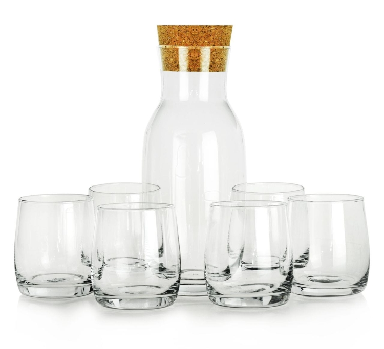 KROSNO 6+1 komplet do wody soku Pure / Blended karafka + szklanki