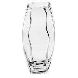 Piękny szklany wazon dekoracyjny 26cm z grawerem, na ślub, podziękowania