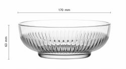 Szklana salaterka Fi-17cm na sałatki owoce przekąski
