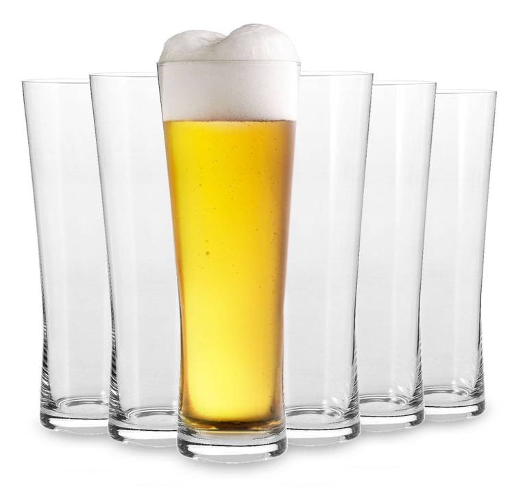 KROSNO Mixology szklanki typu "Klepsydra" do piwa 500ml