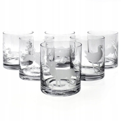 Komplet do whisky 6+1 "Myśliwski" karafka + szklanki w skrzynce (5)