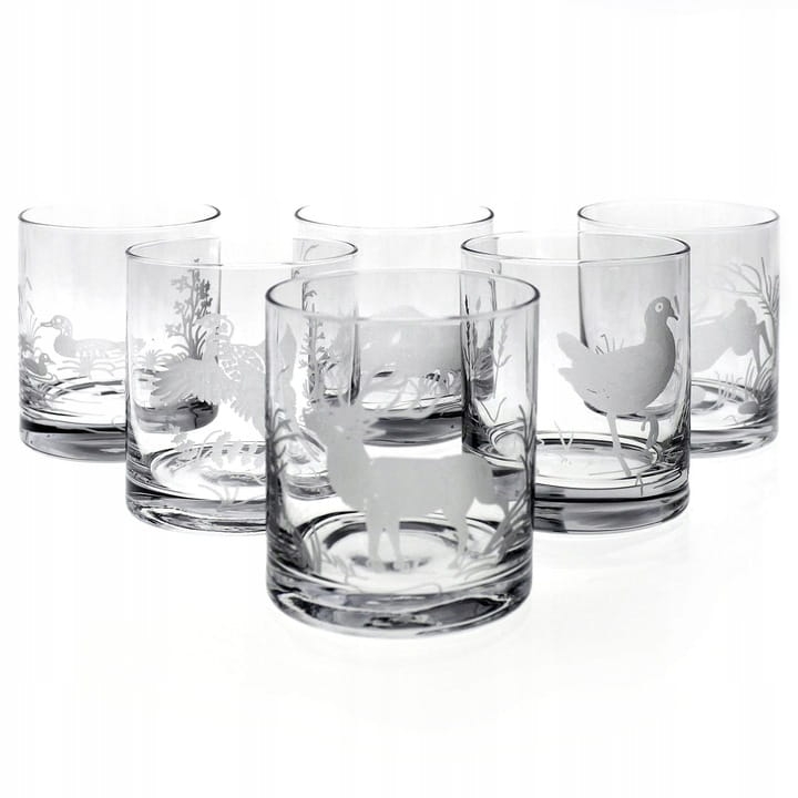 Komplet do whisky 6+1 "Myśliwski" karafka + szklanki w skrzynce (5)