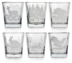 Komplet do whisky 6+1 "Myśliwski" karafka + szklanki w skrzynce (6)