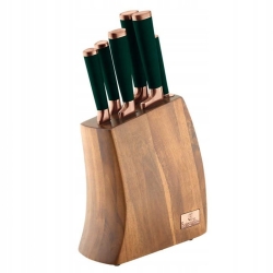 Noże w bloku stojaku Berlinger Haus EMERALD GREEN 7el