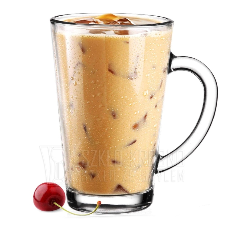 Komplet szklanek kubki do kawy latte herbaty Iwo 300 ml 18szt