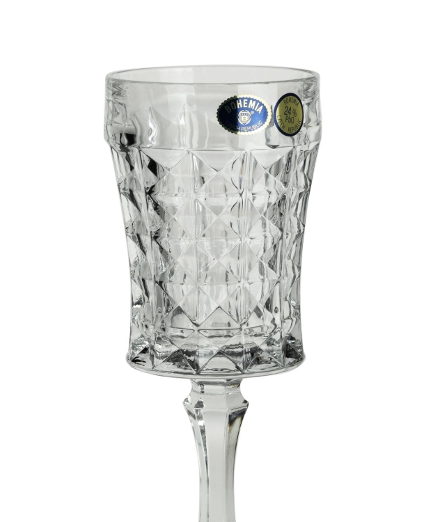 Kryształowe kieiszki do wina wody Bohemia DIAMOND 200 ml