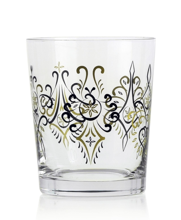 Szklanki ze wzorem góralskim Krosno FOLK Parzenica 6x 250ml