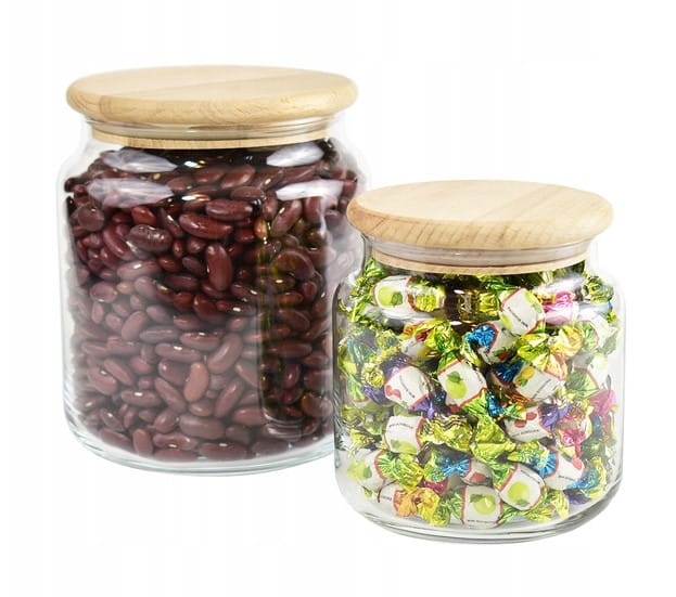 Pojemnik szklany słoik do sypkich produktów 500ml