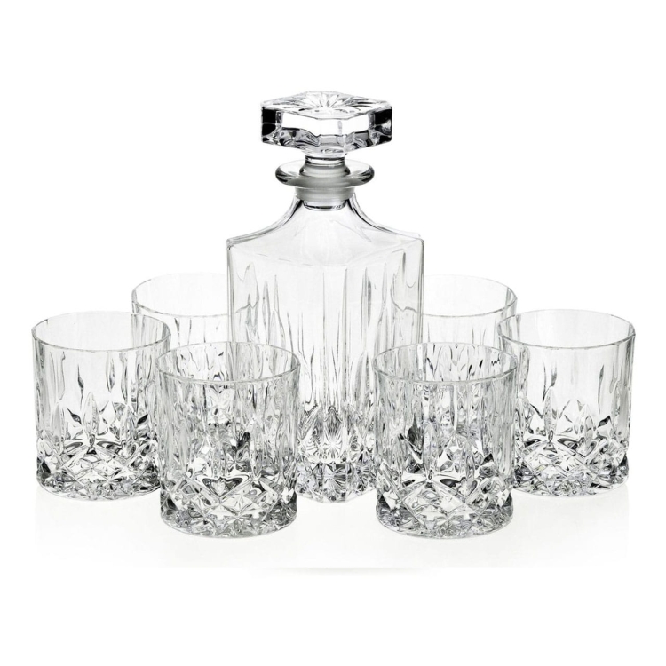 Zestaw do whisky RCR Opera 6+1 w skrzynce z GRAWEREM