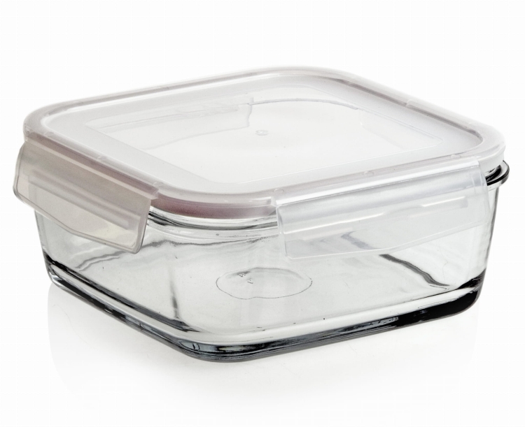 Pojemnik szklany z przykrywką zamykany LAV 1L