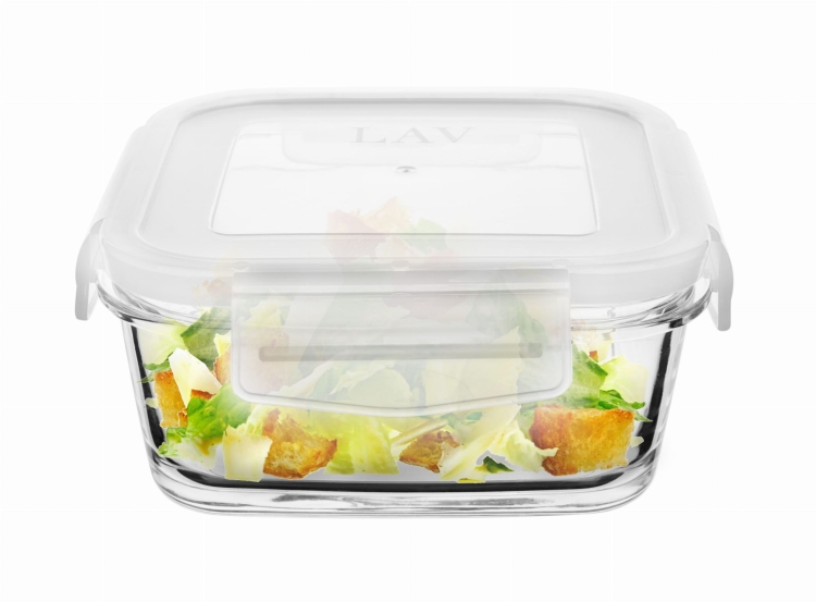 Pojemnik szklany z przykrywką zamykany LAV 600ml