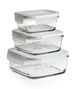 Pojemniki szklane 300 600 1000ml zamykane komplet
