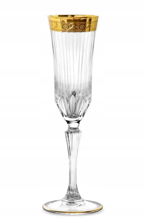 Kieliszki do szampana złote Bohemia MIRADOR 180ml
