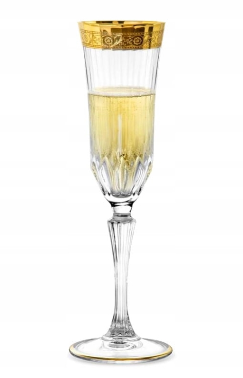 Kieliszki do szampana złote Bohemia MIRADOR 180ml