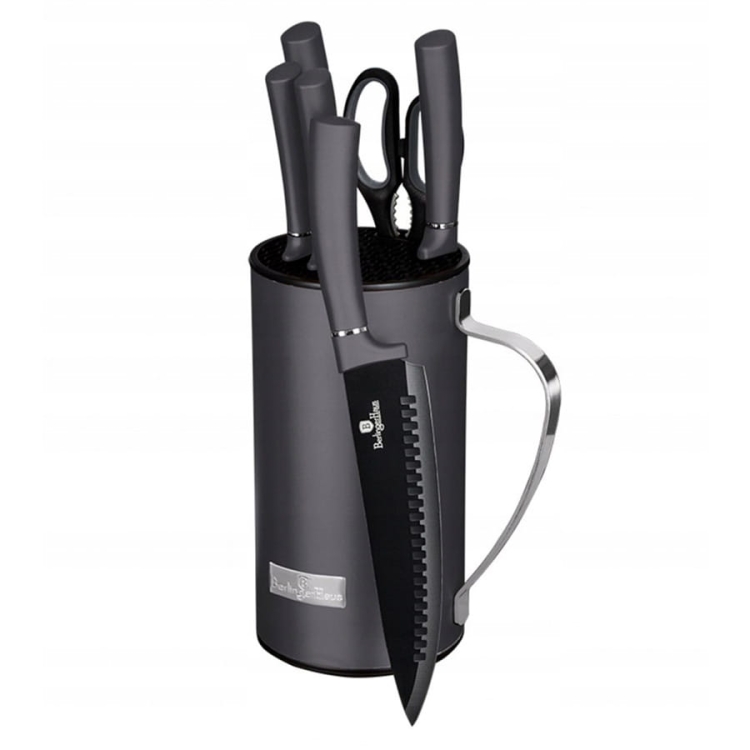 Berlinger Haus komplet noże stojak Carbon BH-2600