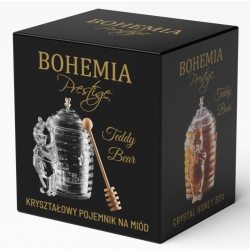 Kryształowy pojemnik na miód BOHEMIA "TEDDY BEAR" 350 ml