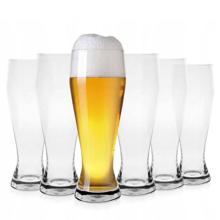KROSNO szklanki kufle do piwa 330ml 6szt 9449