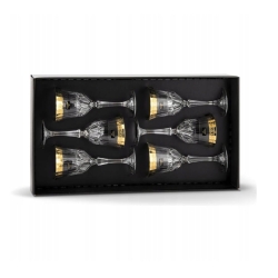 Kieliszki do wina złote Bohemia MIRADOR 280ml