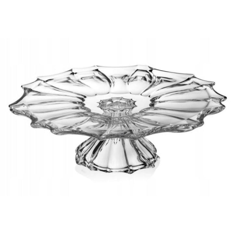 Przejdź do produktu Szklana patera do tortów ciast Bohemia Plantica 35cm