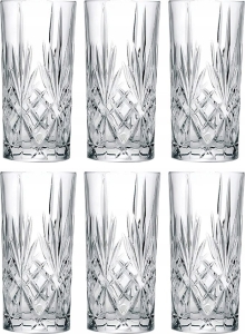 Kryształowe szklanki long drink RCR Melodia 360ml