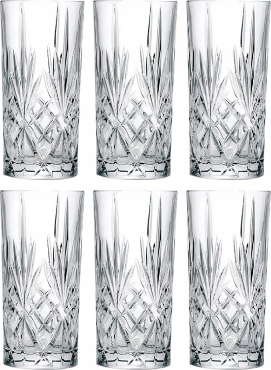 Kryształowe szklanki long drink RCR Melodia 360ml