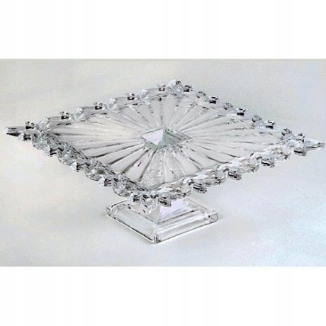 Przejdź do produktu Szklana patera do tortów ciast Bohemia Pierce 32cm