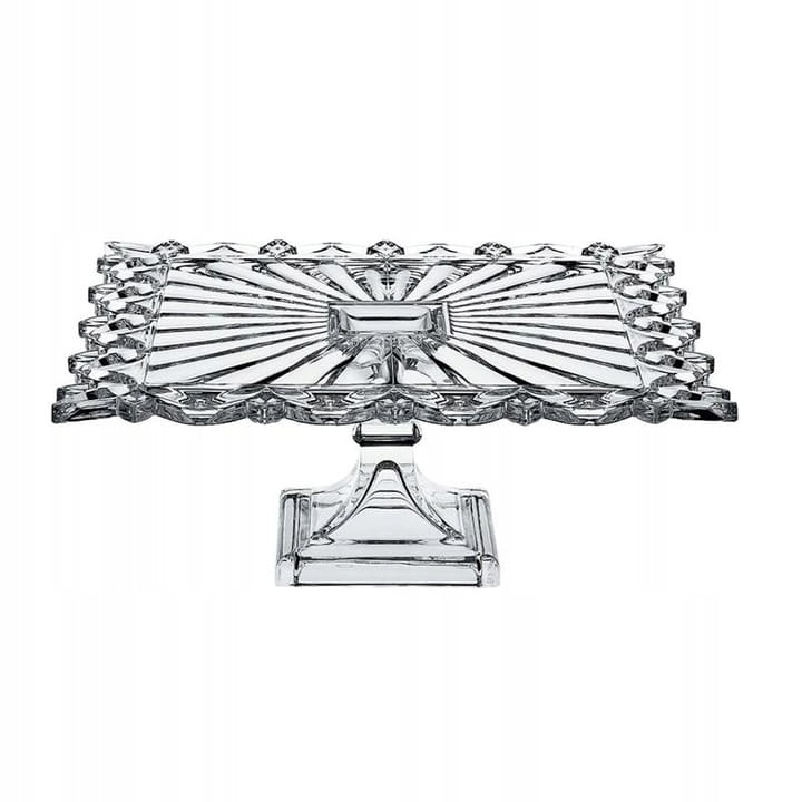 Szklana patera do tortów ciast Bohemia Pierce 32cm