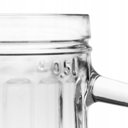 Solidny kufel do piwa z rączką STREAK 500ml 1szt