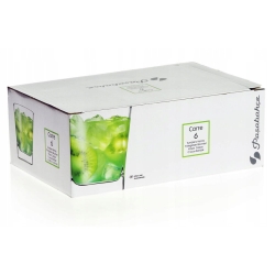 PASABAHCE Carre niskie szklanki wody soku 205ml