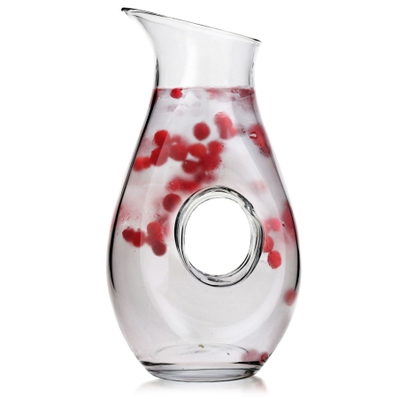 Przejdź do produktu Karafka, dzbanek z otworem do serwowania wina, wody, napojów 1,2L