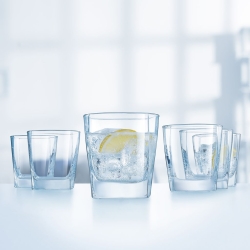 Niskie szklanki do whisky drinków Luminarc 300 ml 6 sztuk