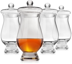 Degustacyjne kieliszki z pokrywką do whisky 200ml 4szt