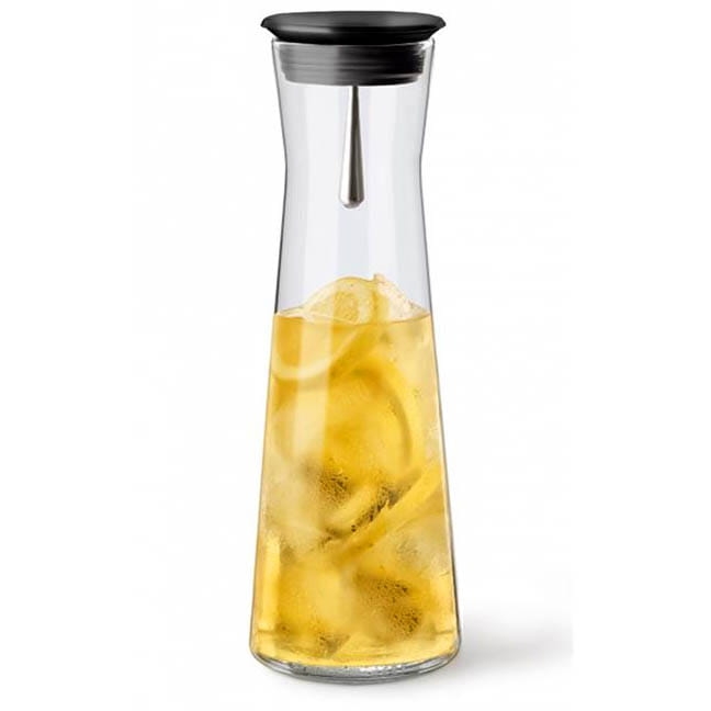 Karafka do wody, soku, wina SIMAX Indis 1100ml - CZARNA POKRYWKA