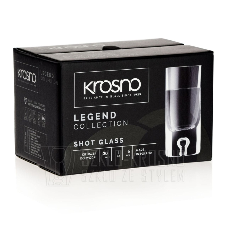 Kieliszki do wódki, likieru KROSNO HANDMADE Legend 30 ml