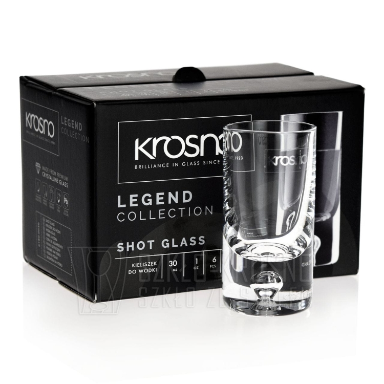 Kieliszki do wódki, likieru KROSNO HANDMADE Legend 30 ml
