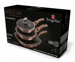 Zestaw 3 patelni na indukcję Berlinger Haus Rose Gold BH-6195